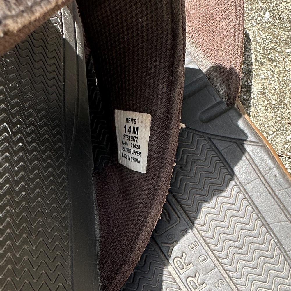Sperry Men's FLIP FLOPS Tan and Brown •SIZE 14 - Picture 5 of 16